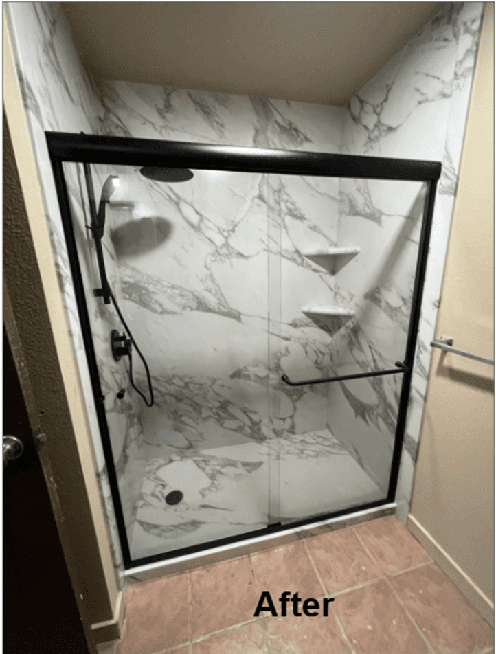 Bellevue Tub to shower conversion After