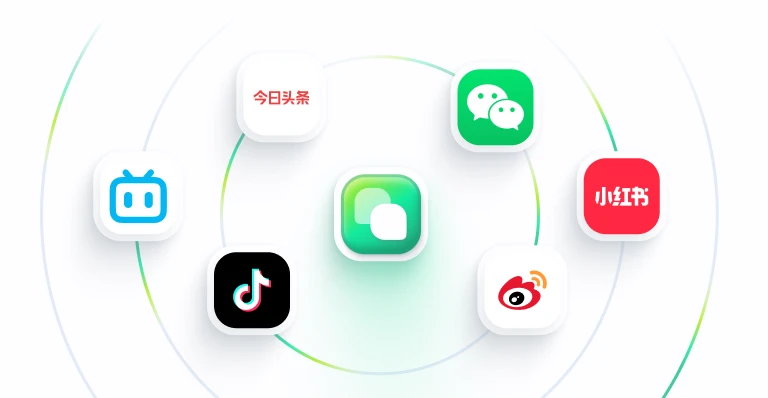 Chinese social media platforms ecosystem including WeChat, Douyin and Xiaohongshu