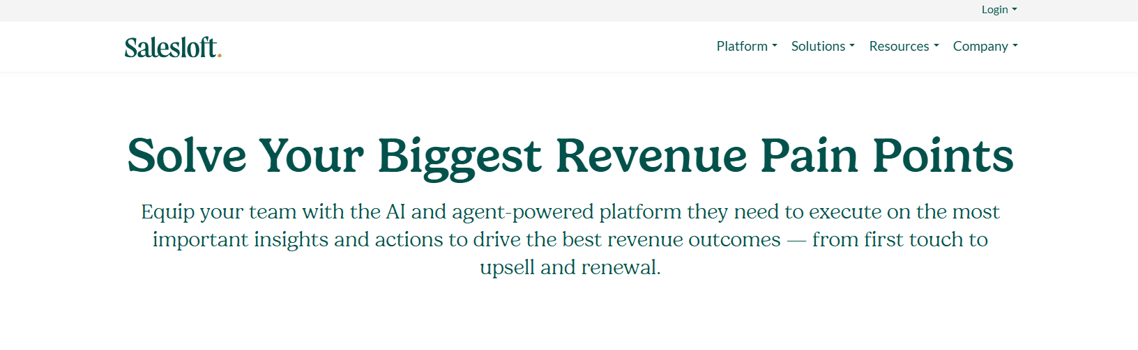 Solve your biggest revenue pain points with Salesloft