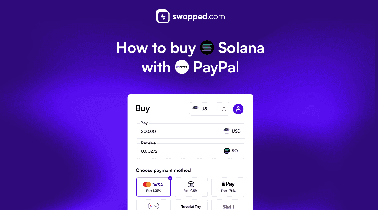 How to buy Solana (SOL) with PayPal