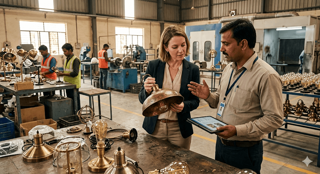 direct manufacturer sourcing, home decor manufacturer India, lighting manufacturer exporter, furniture manufacturer India export, bulk decor suppliers international