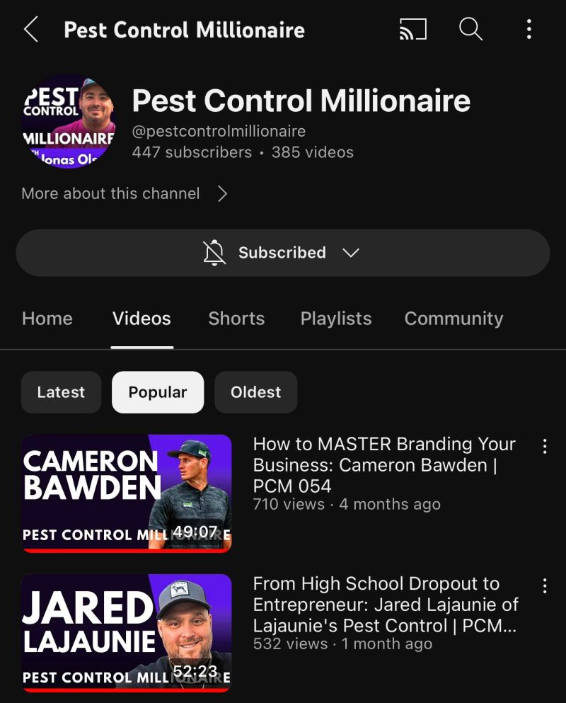 Pest Control Millionaire