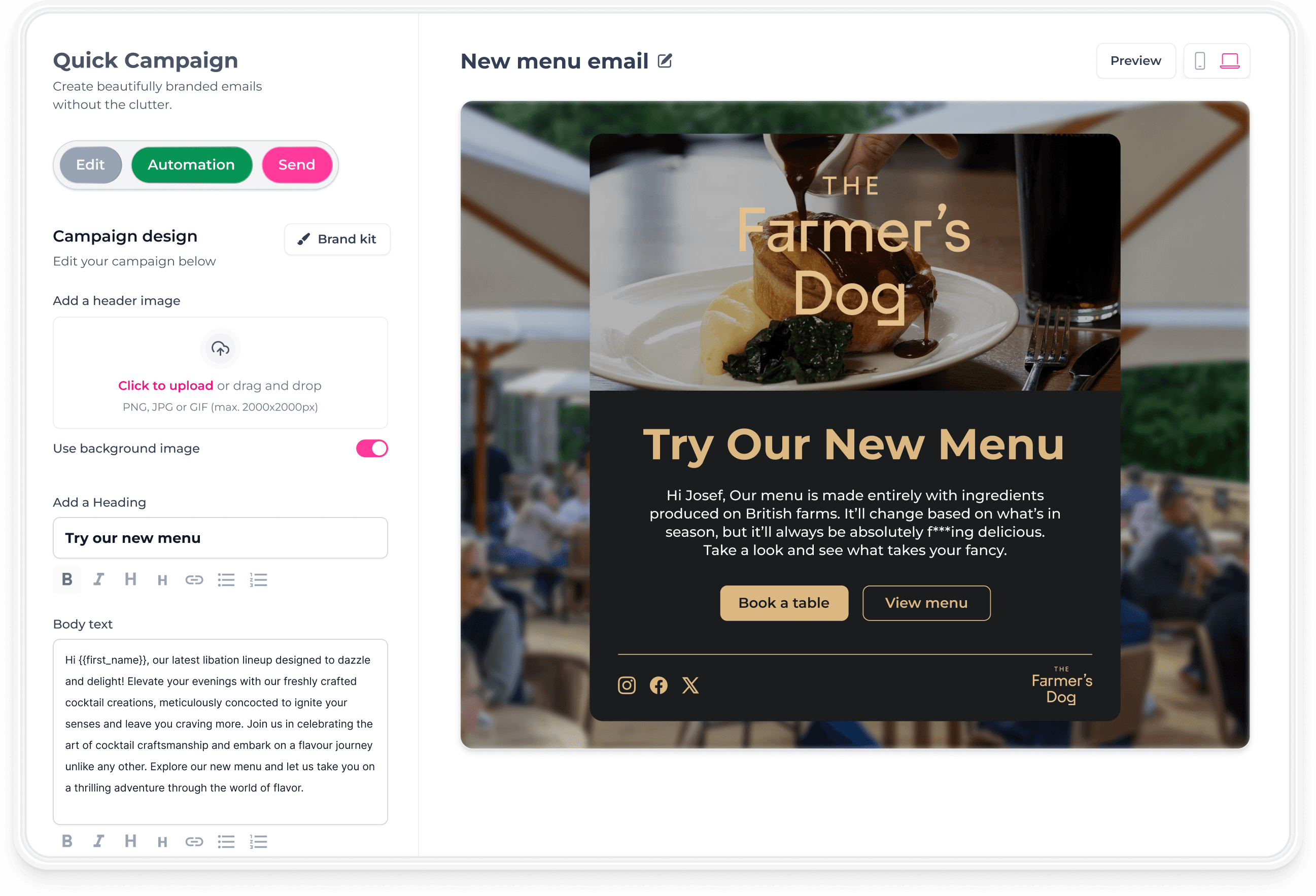 An image of Dreelio's dashboard