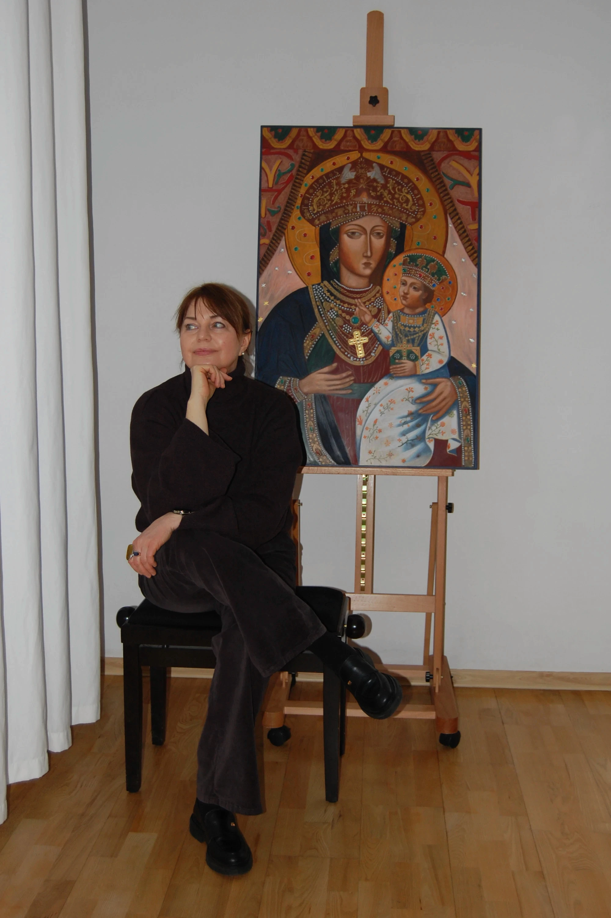 Aldona Miężał artysta ikonopisarka autorka ikon religijnych