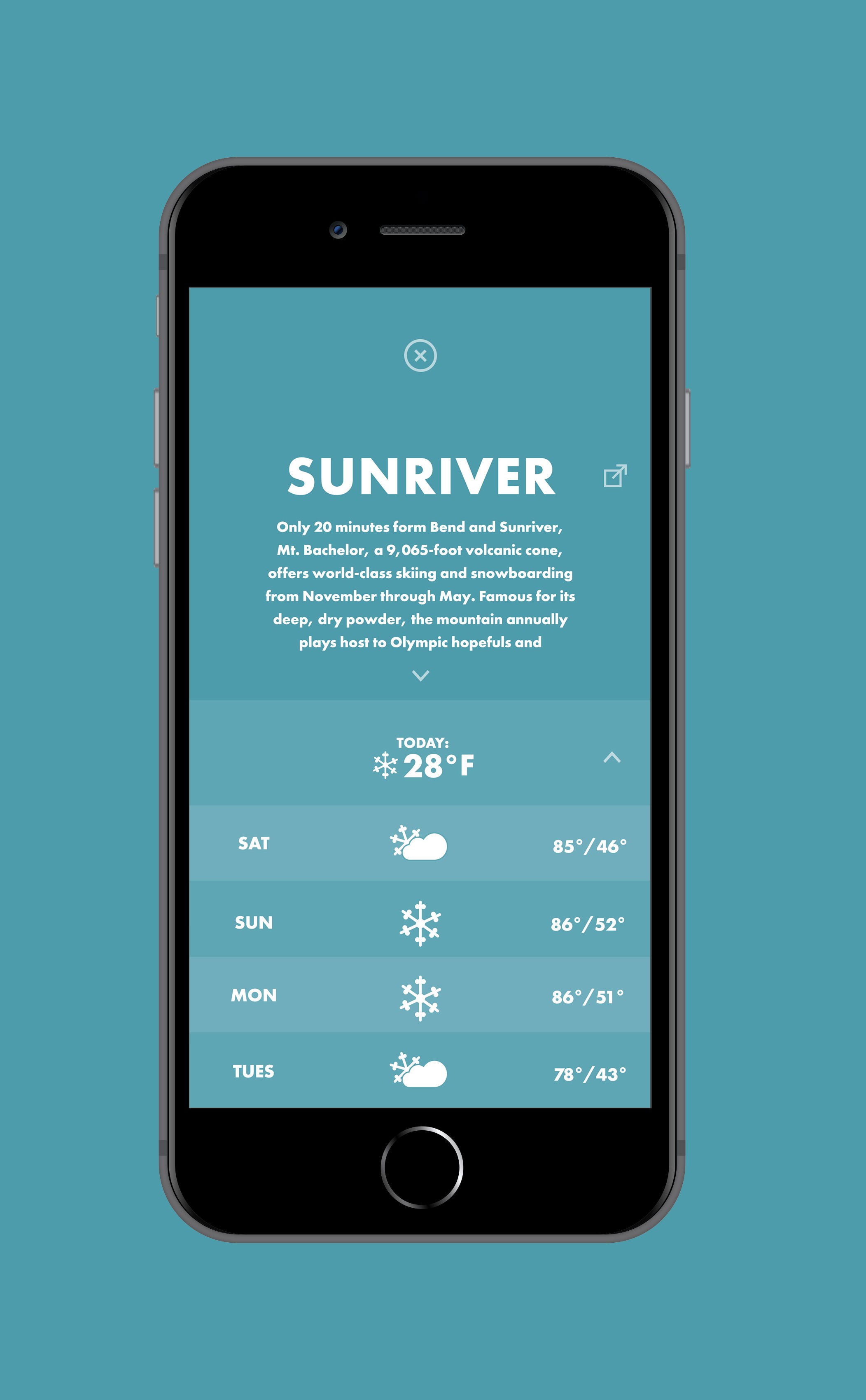 Sunriver forecast