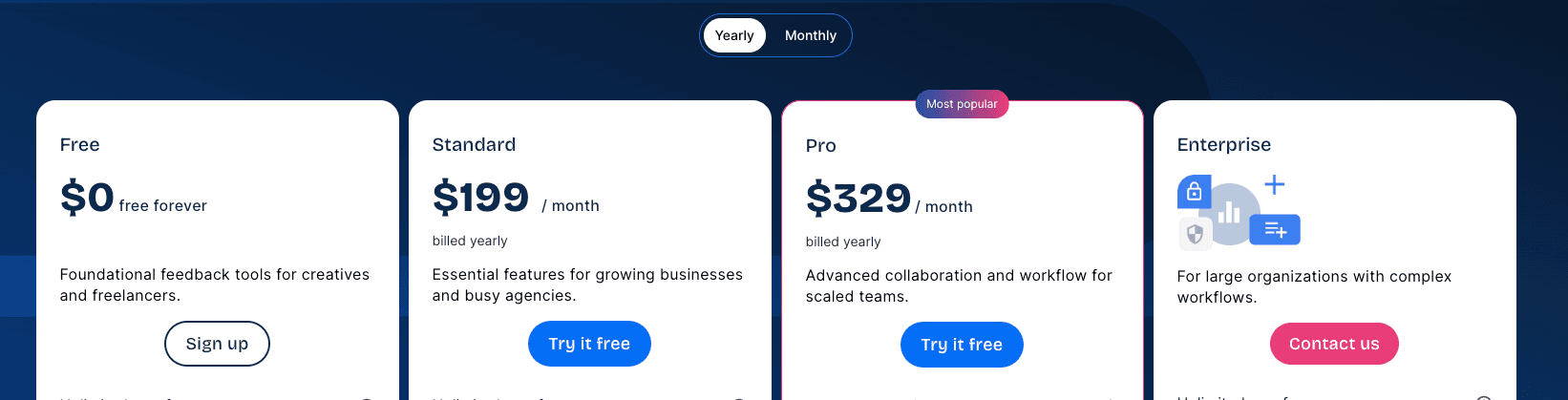 Ziflow's pricing plans