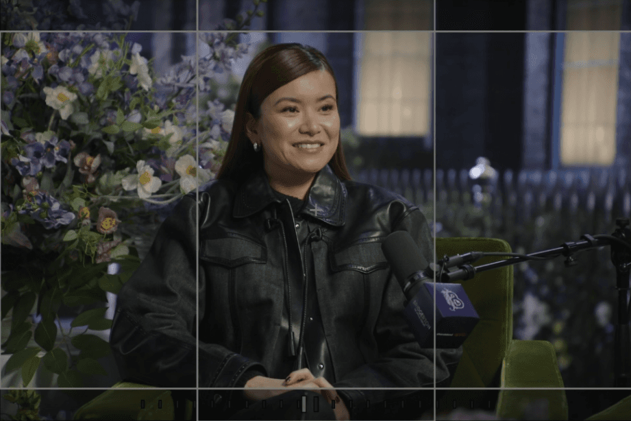 Yerin Ha and Katie Leung at Film Soho V Studio for Bridgerton Season 4 Podcast 