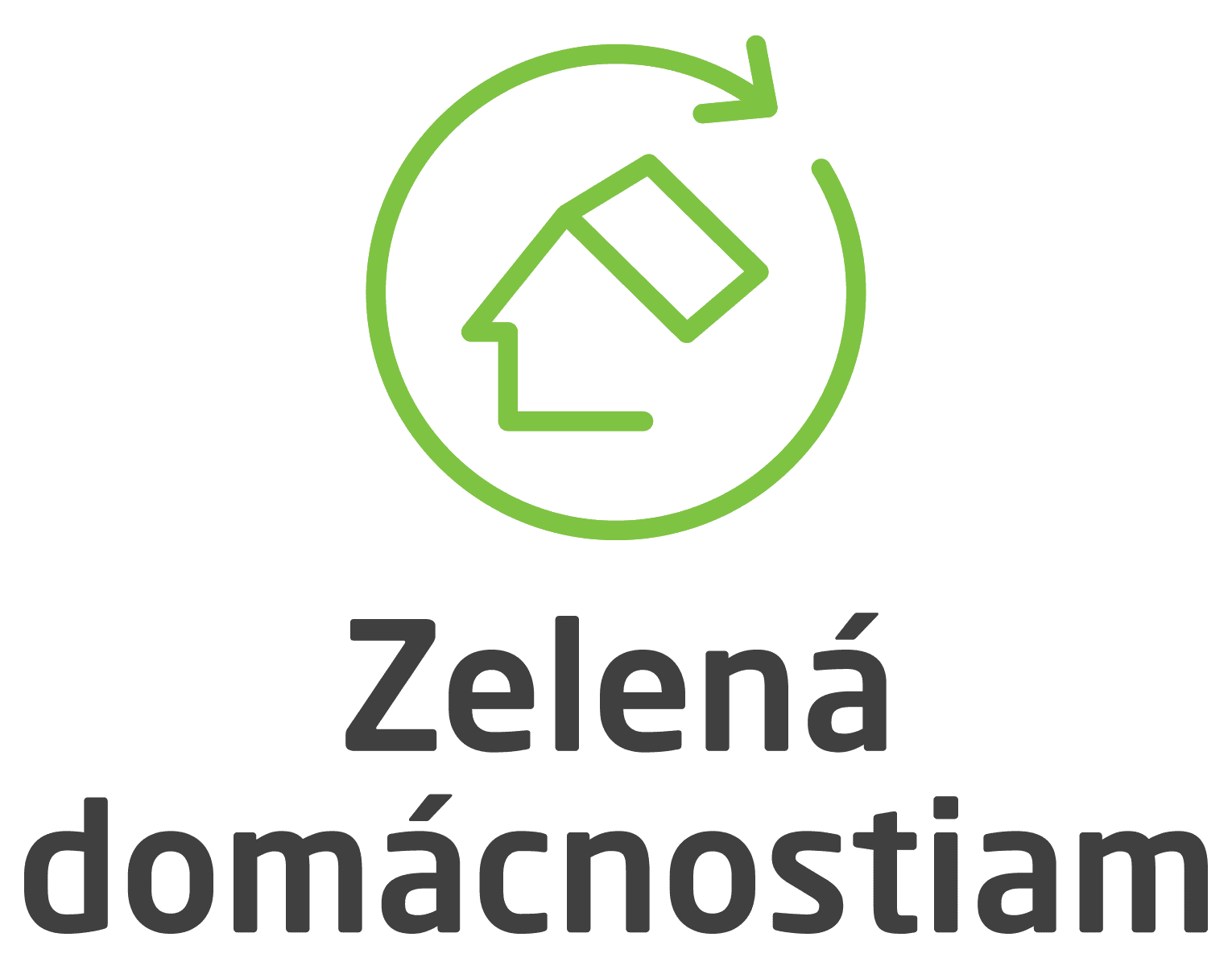 Logo programu Zelená domácnostiam - štátna dotácia na tepelné čerpadlá