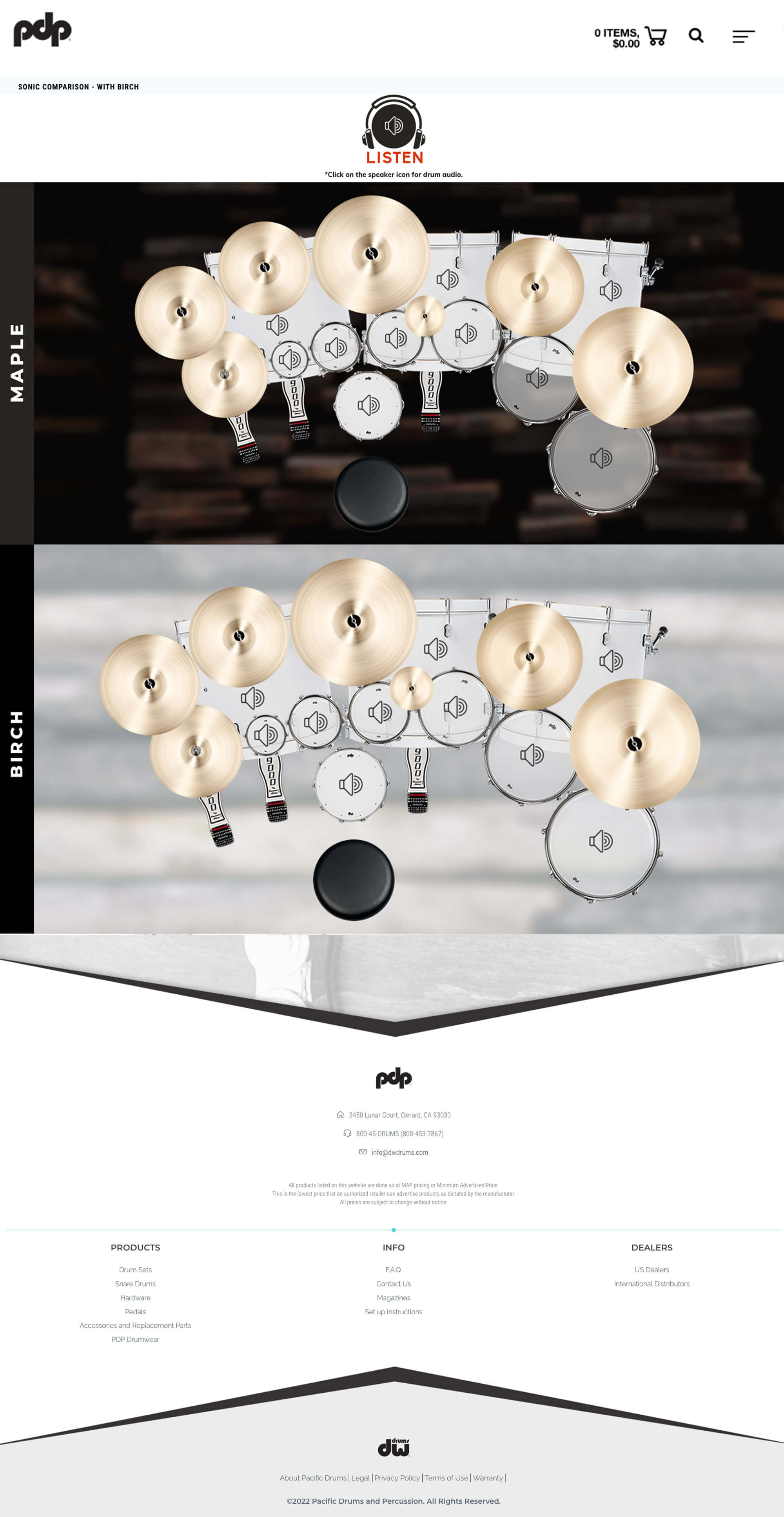 PDP Sonic Comparison