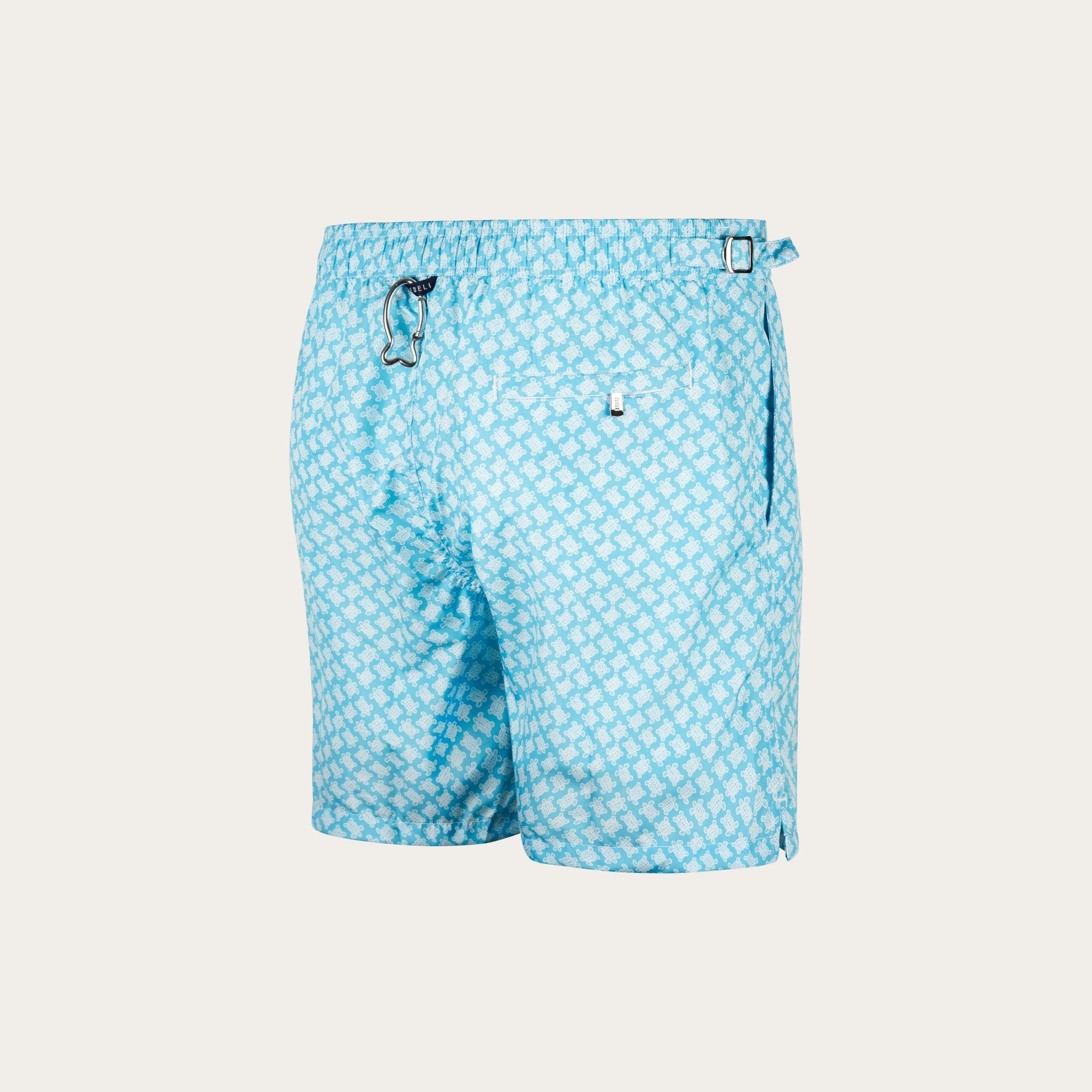 Fedeli - Turtle Print Swim Shorts - Mandelli UK