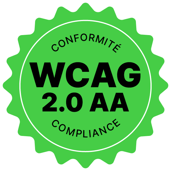 Icône de conformité WCAG w.0 AA