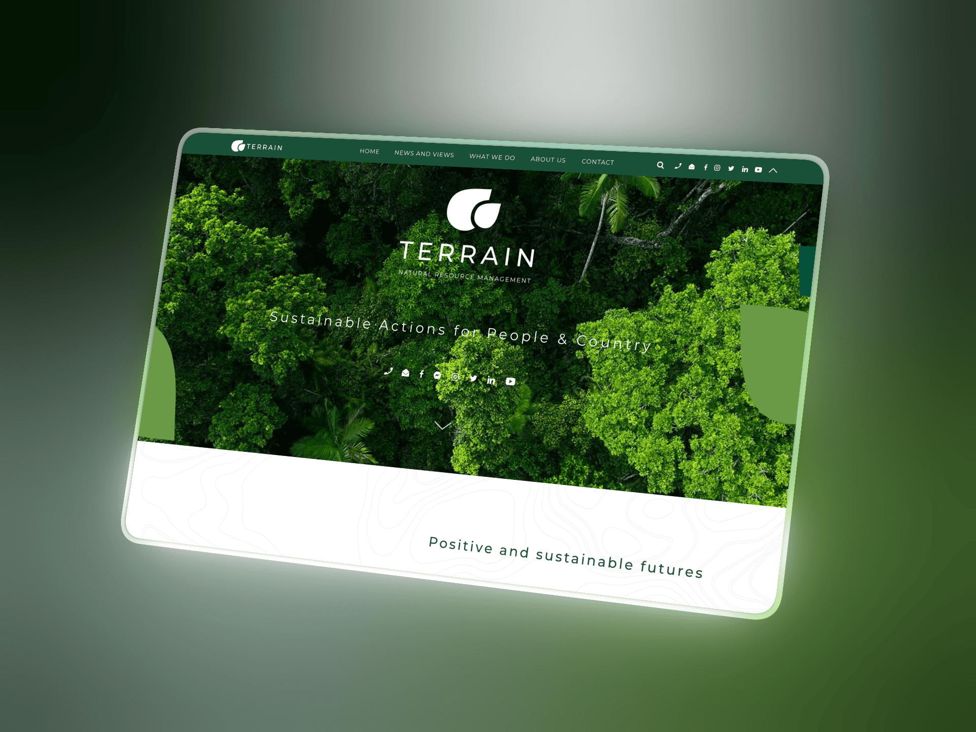 Fitness website designed by a Cairns web design agency displayed on a smartphone for mobile optimisation.