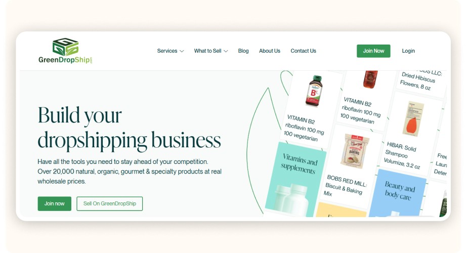 GreenDropShip interface
