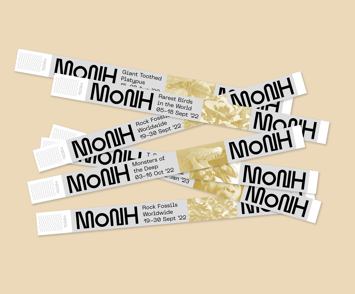 Ticket design MoNH by Typefool
