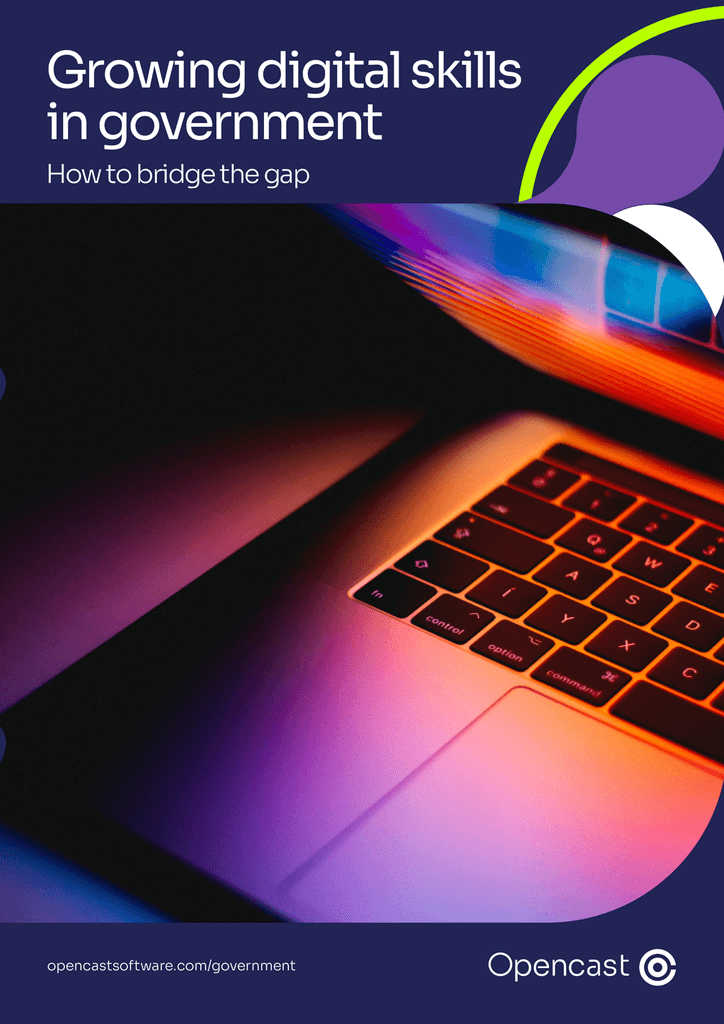 photo of the cover of the growing digital skills in Government publication