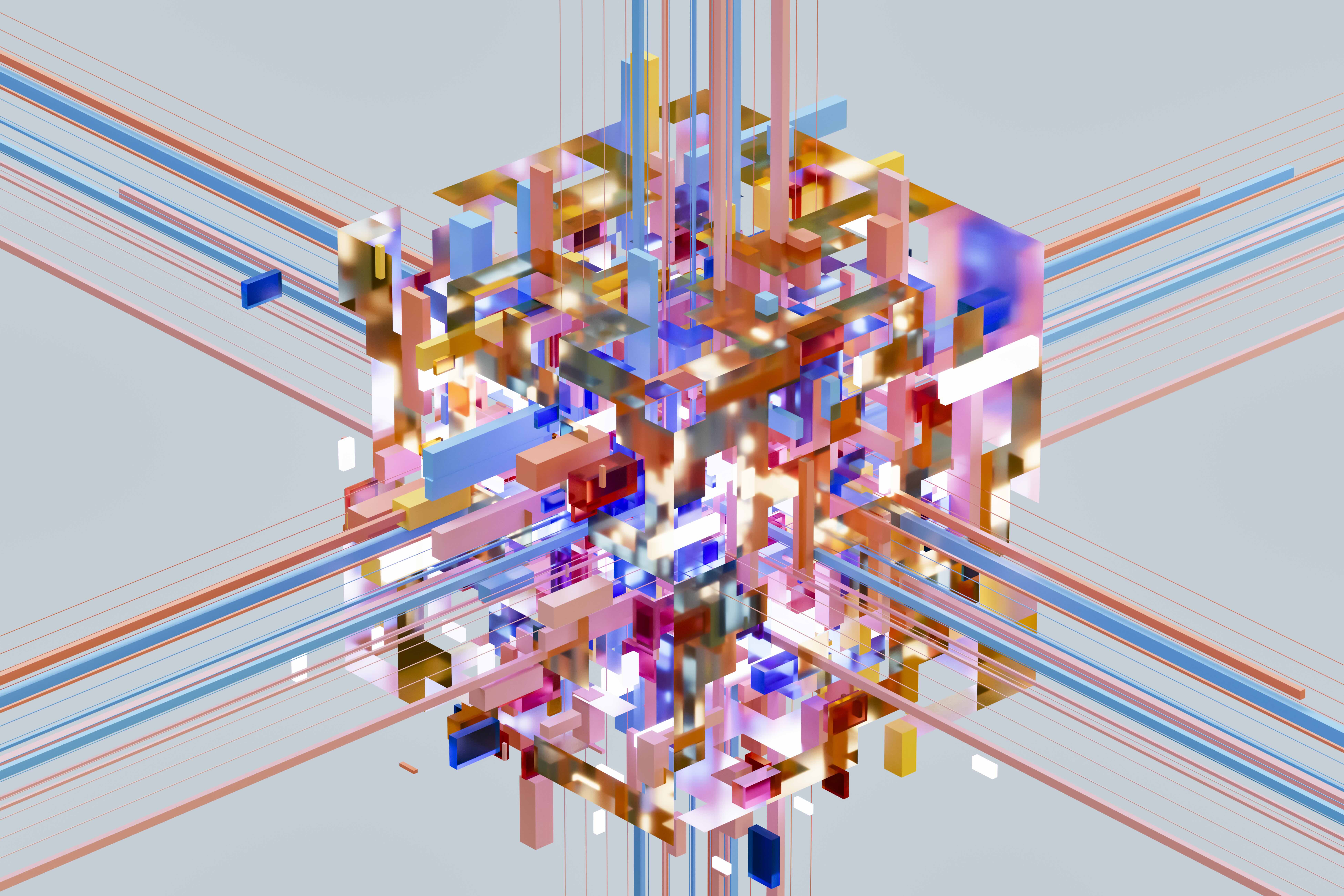 Crowded public building.