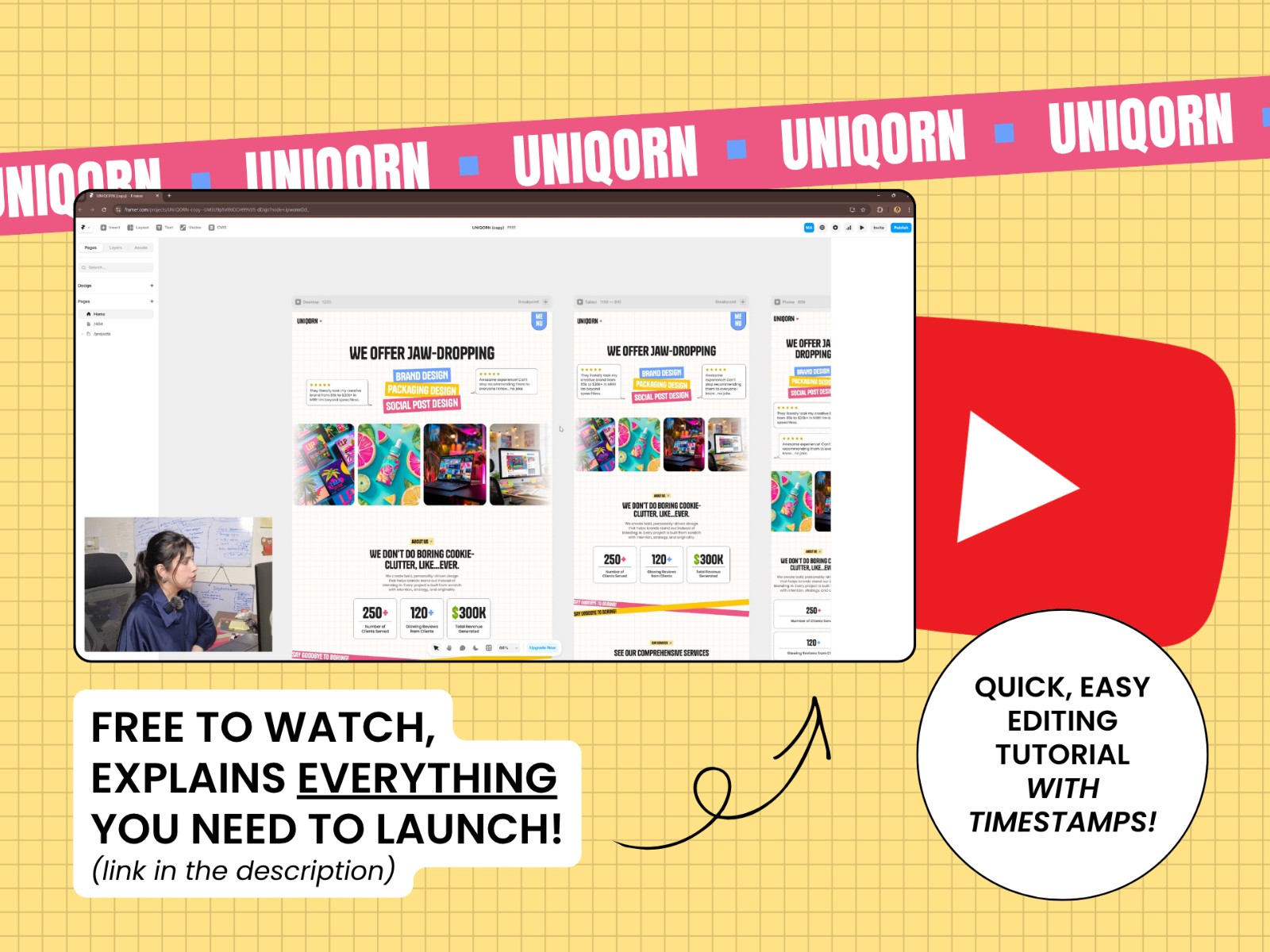 UNIQORN — 彩色排版感创意机构官网设计灵感