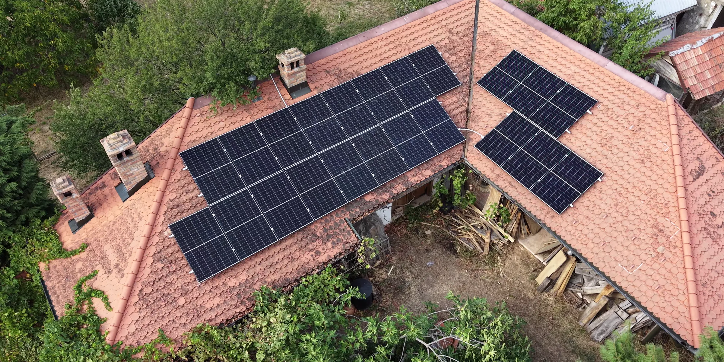 Solarna elektrana od 10kW montirana na kući porodice Kovačević u Jagodini.
