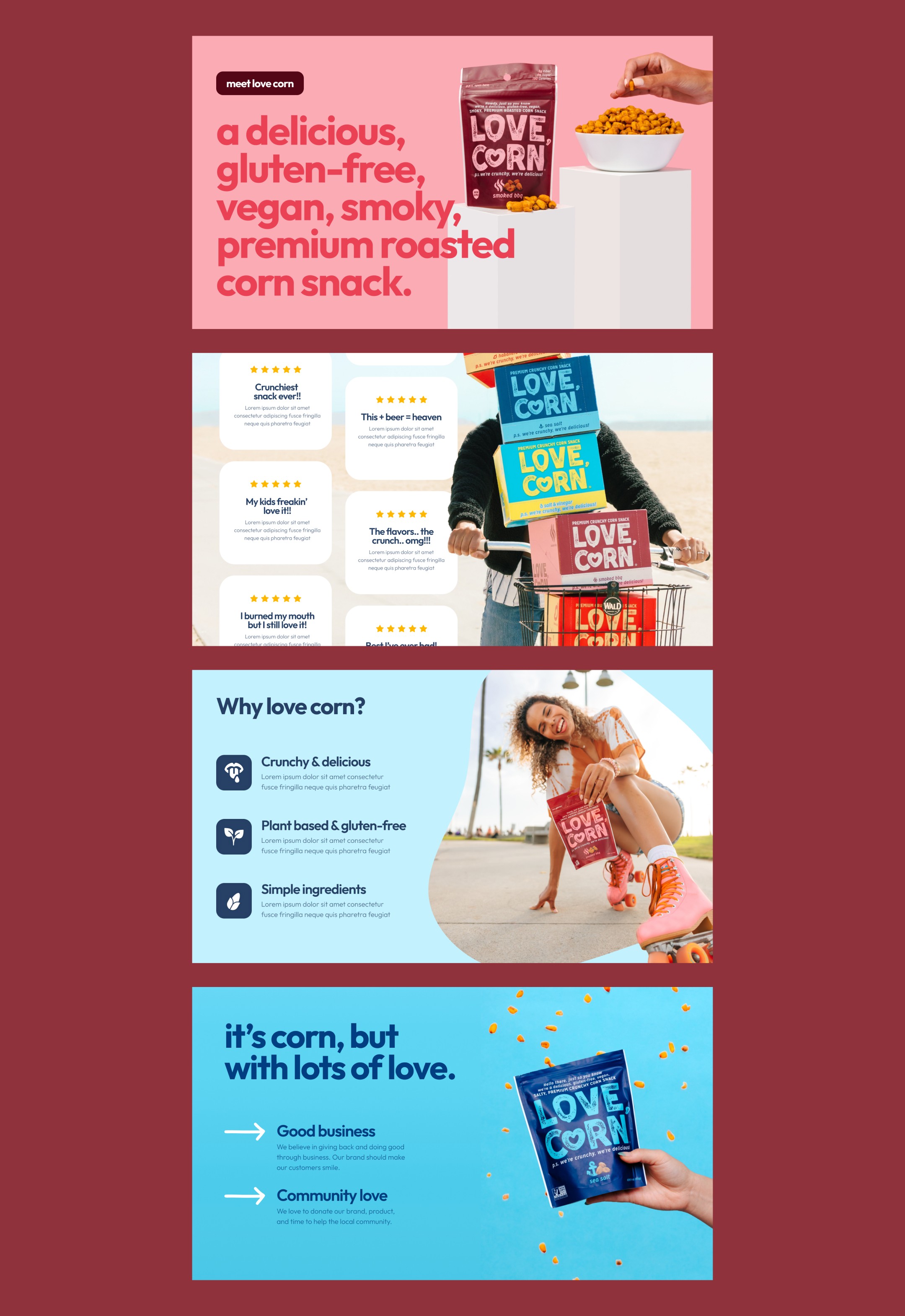  pitch deck design for love corn