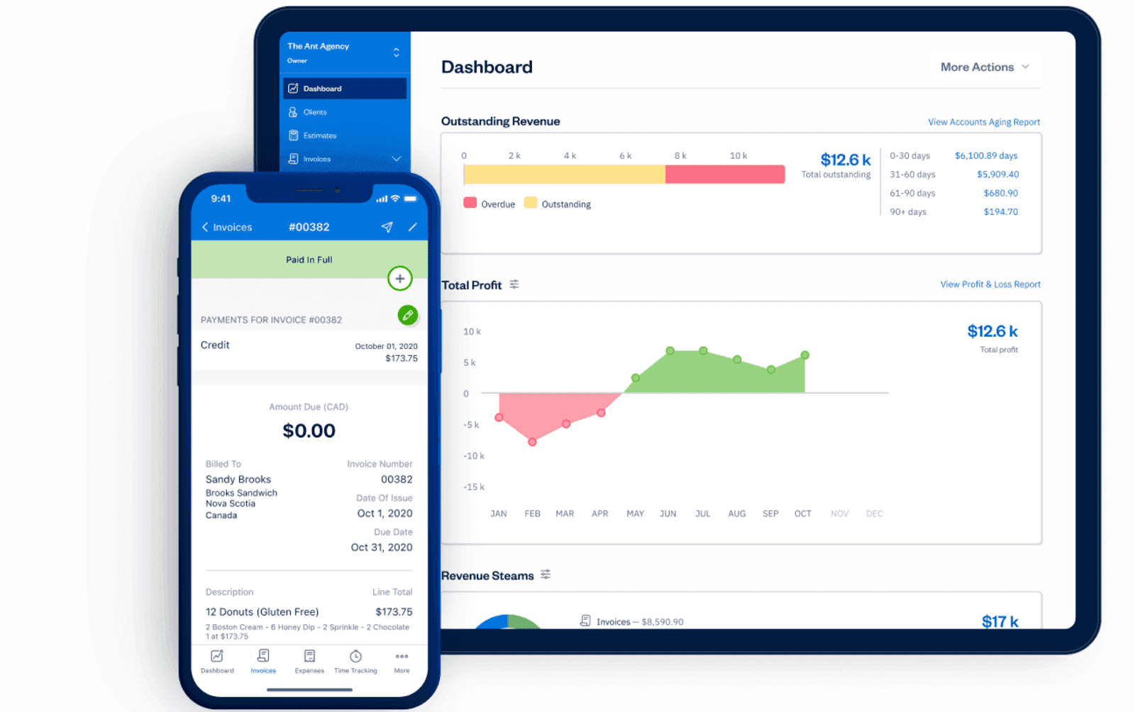 Intuitive finance-first platform in FreshBooks