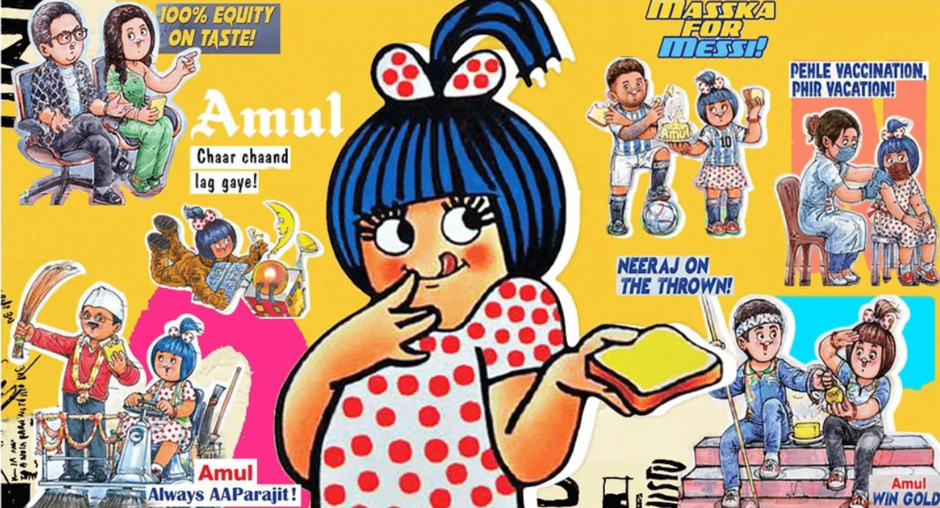 Amul Girl Advertisments by Rare Ideas