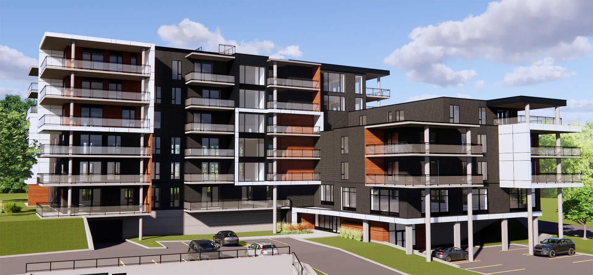 Bâtiment de condos résidentiels Le Distinction