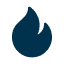 A blue flame icon