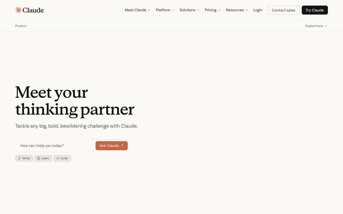 Best AI SaaS Landing Page Examples with Claude