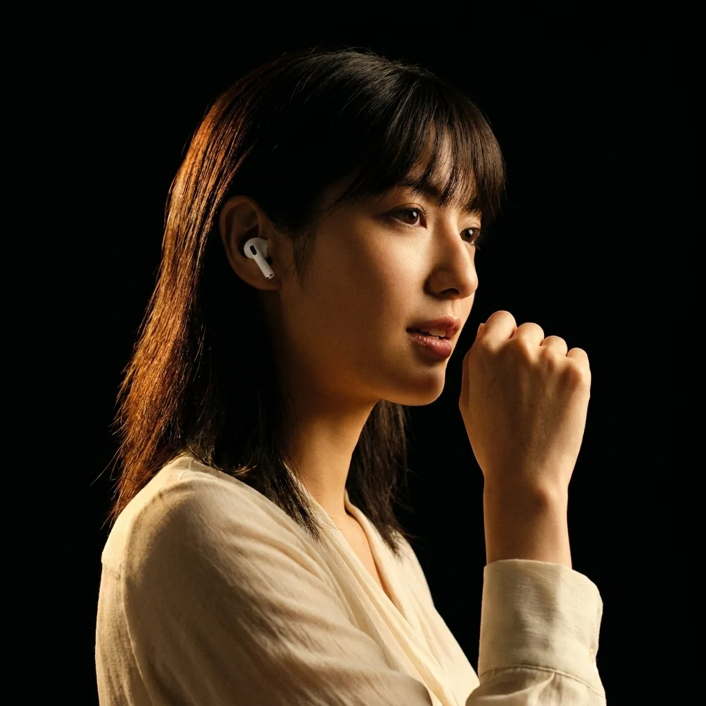 Speaking through earbuds to an agent