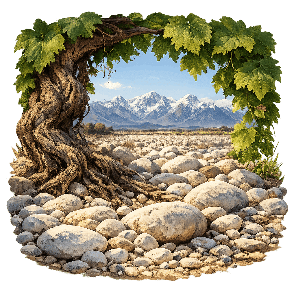 Detailed graphic of the Friuli Grave wine region.