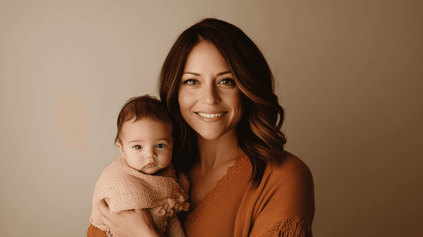 A caring nanny and child cuddling in a cozy bed, illustrating the warmth and security provided by full-time nanny care.