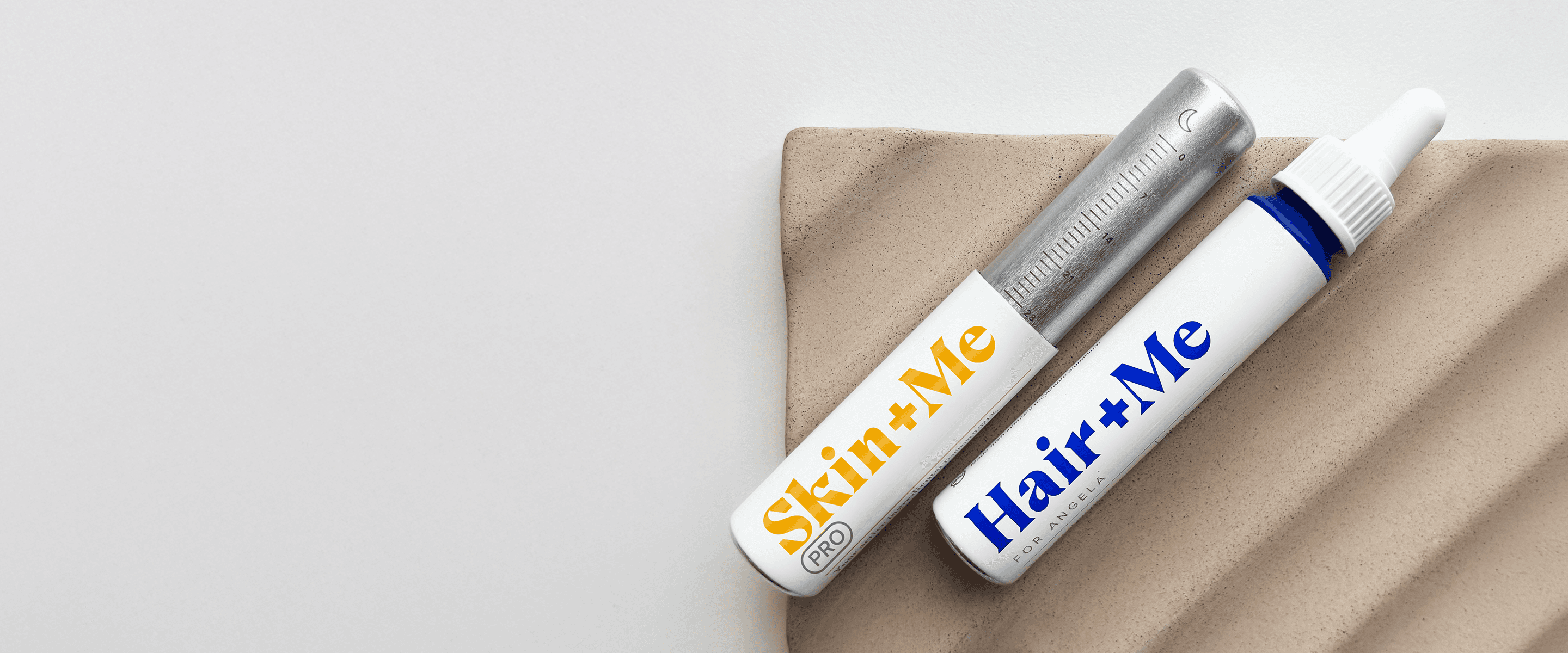 Image with Skin+Me and Hair+Me products.