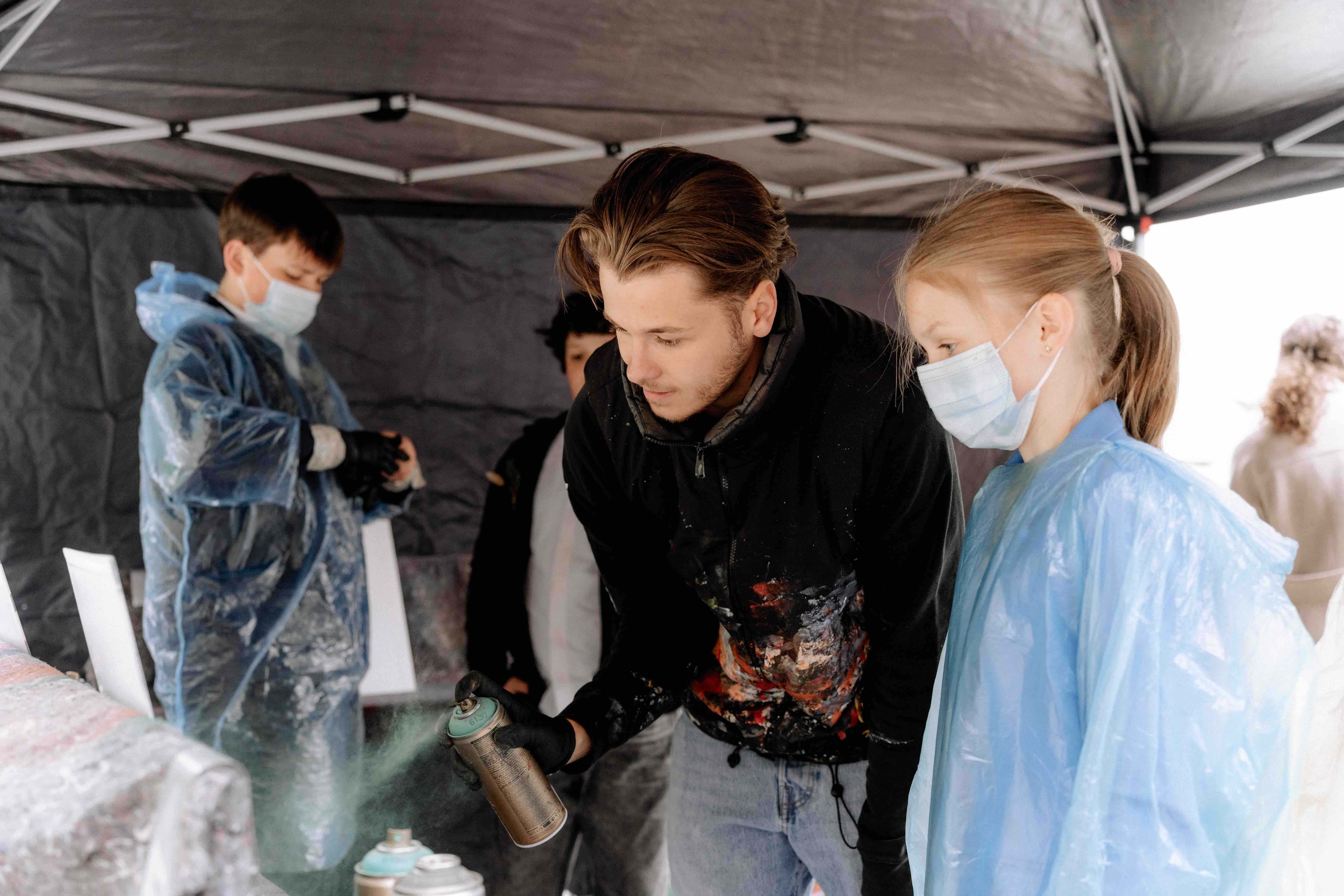 Graffiti-Workshop auf Hochzeit