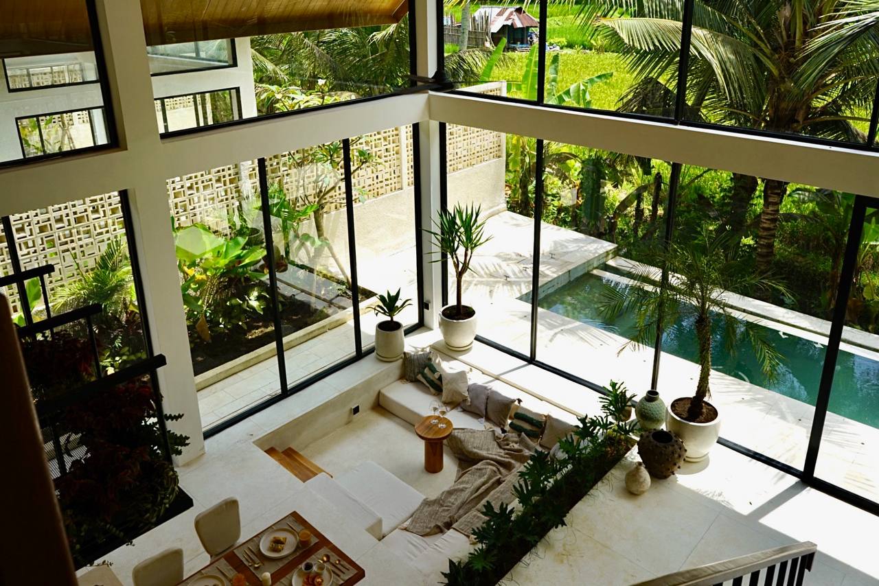 Вилла с 2 спальнями в Убуде с видом на джунгли и рисовые поля, предлагается на правах свободной собственности