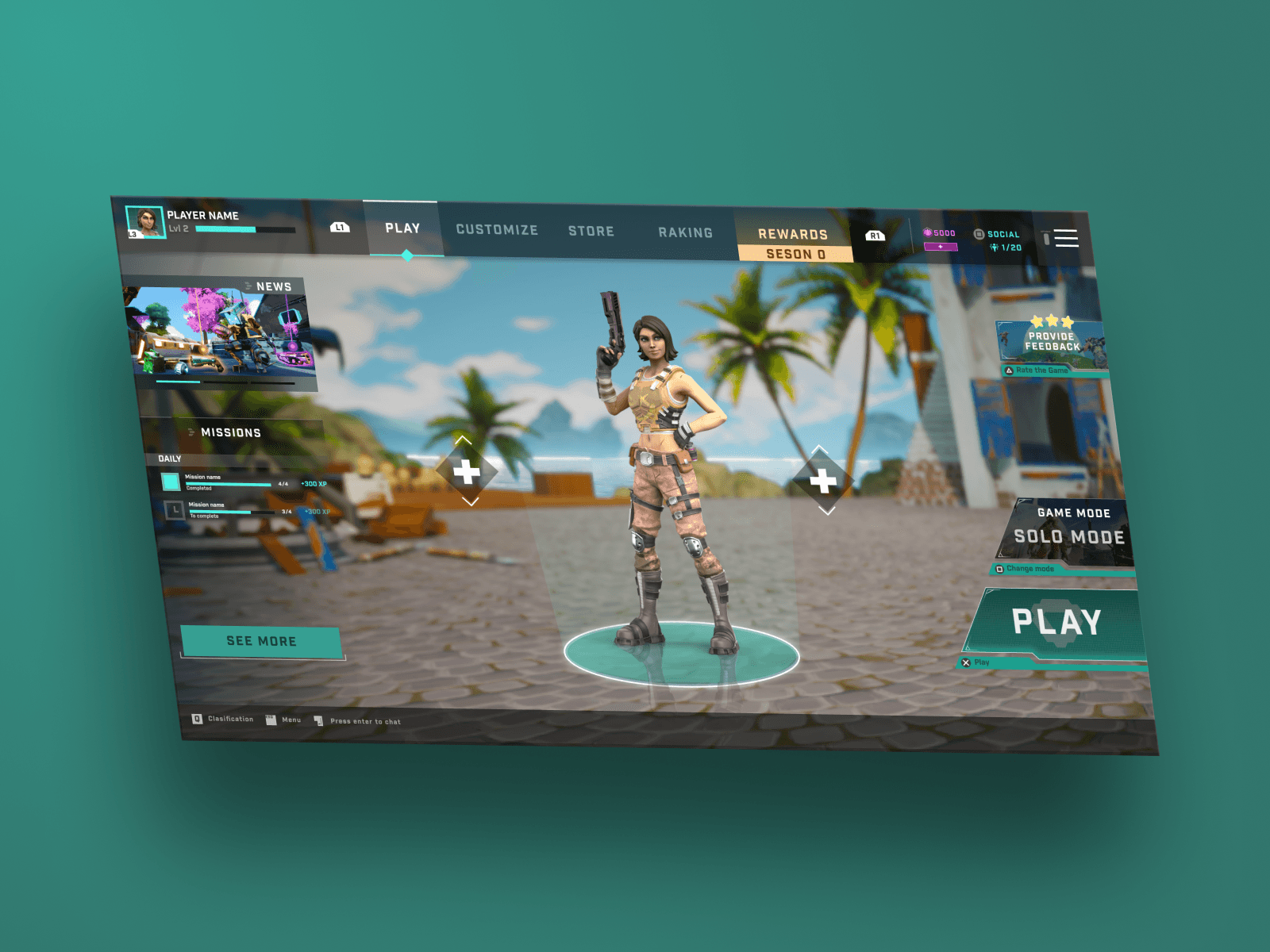 Main Screen UI