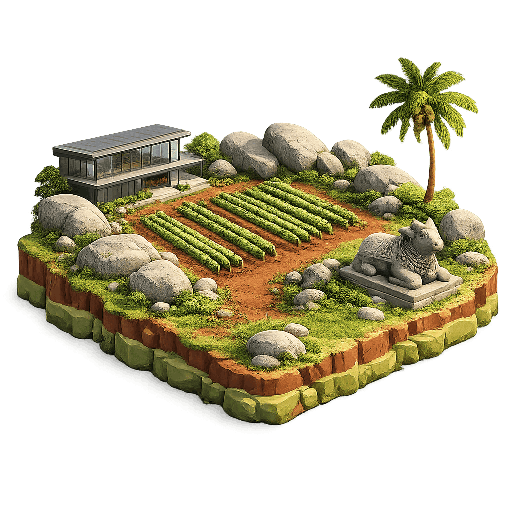 Artistic illustration of the Bangalore wine region.