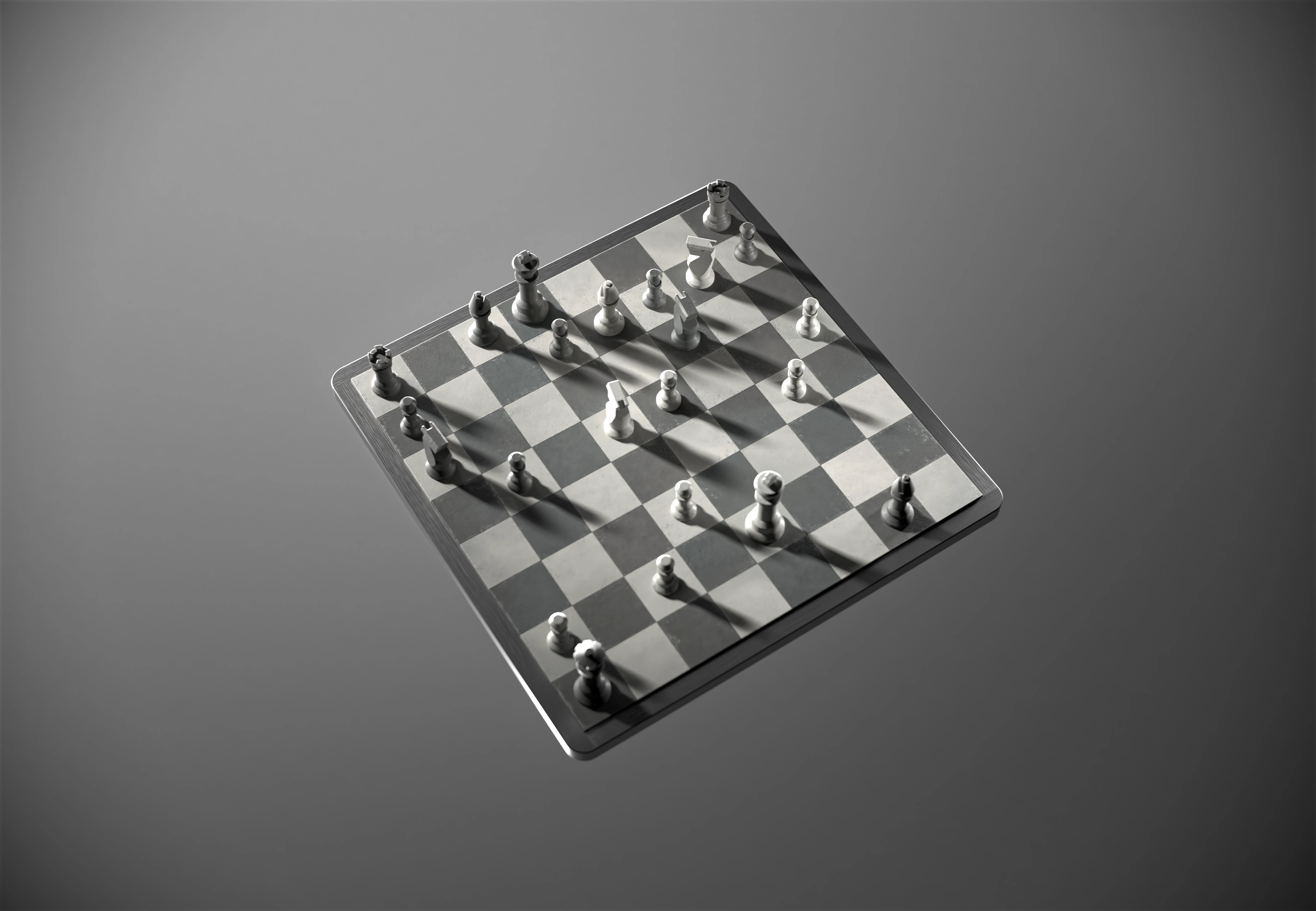 Board with Immortal Game