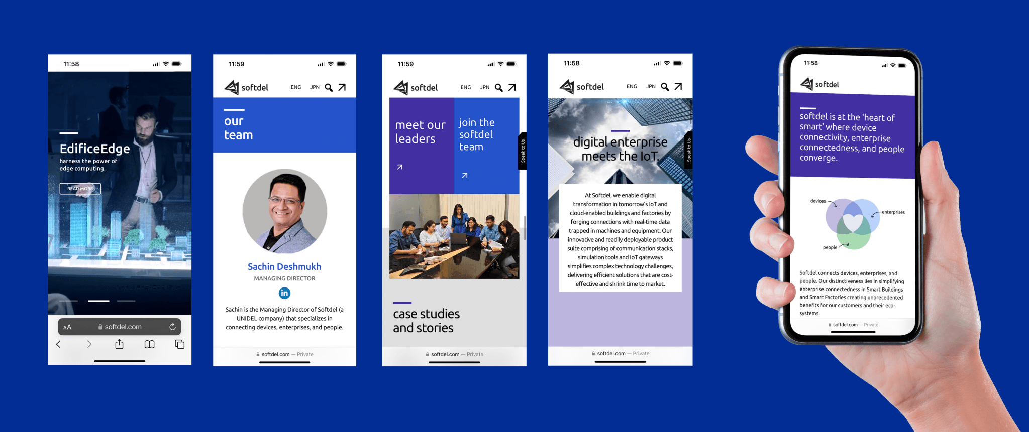 digital brand identity for softdel