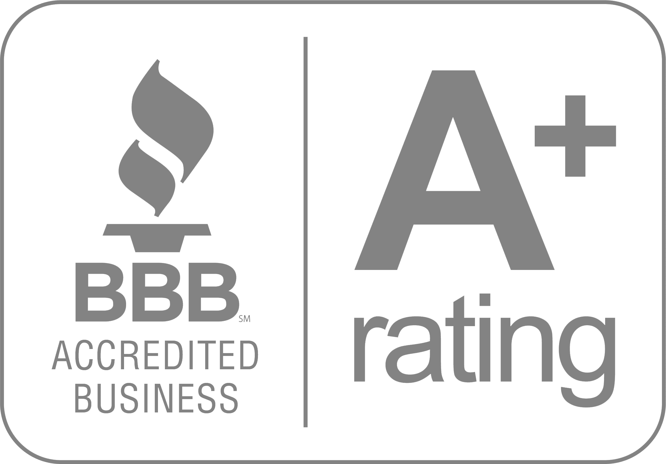 BBB Accredited Business A+ rating badge — RJP.design, a trusted NYC web design agency recognized for excellence in website design and digital marketing services.