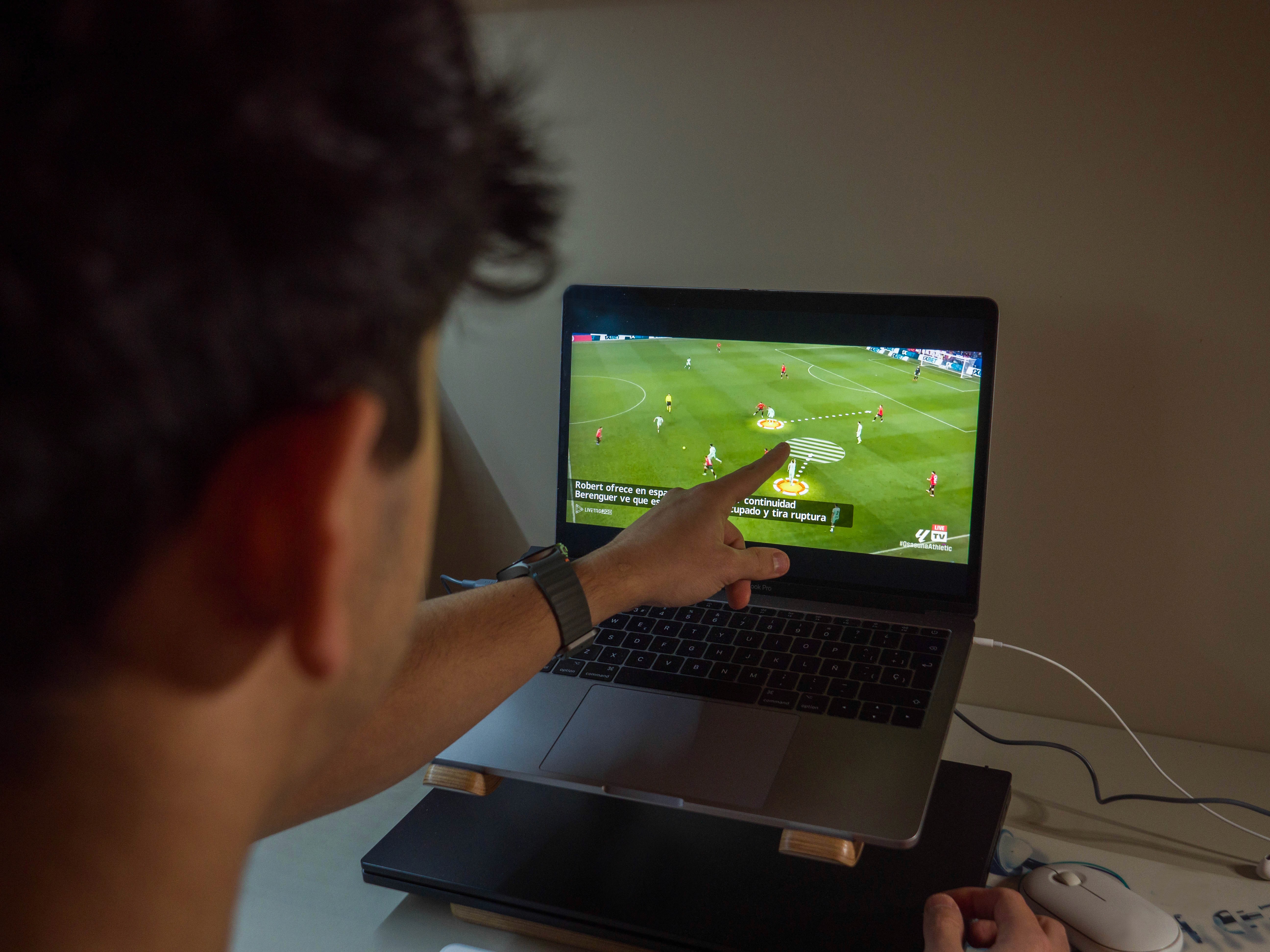 Employee working on their laptop