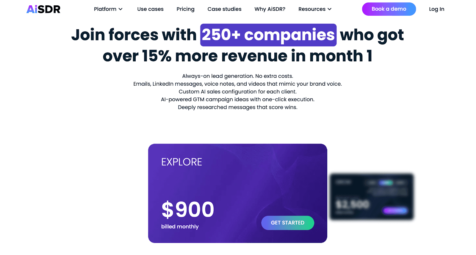 AiSDR Pricing