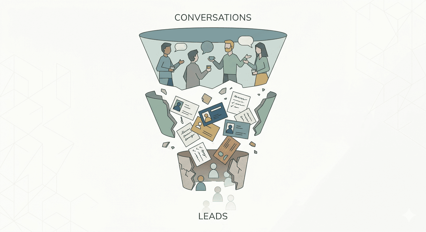 Loss of lead context compared to structured contact intelligence in Habsy