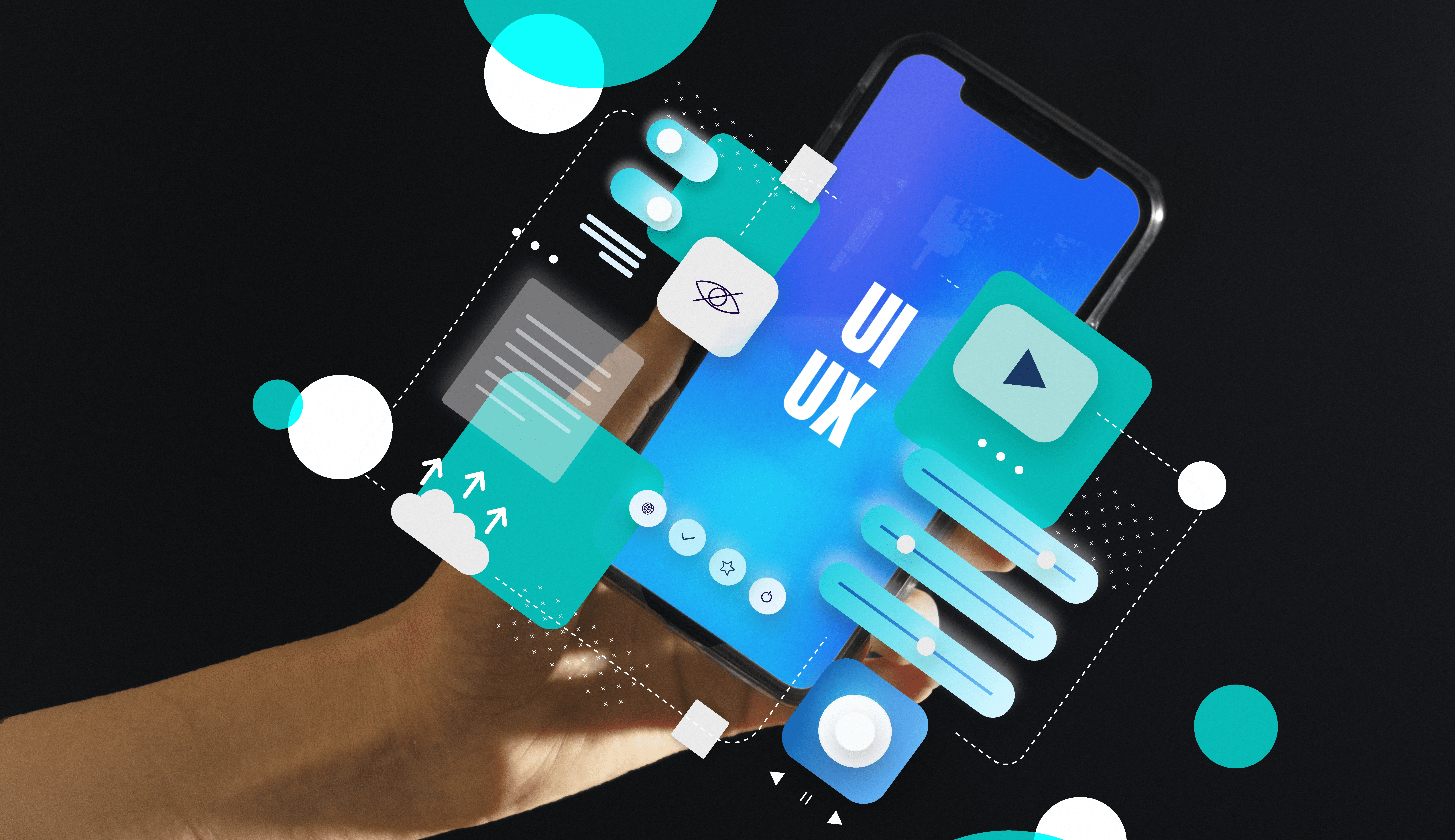 Person holding a UI/UX design - Best Place to Hire Mobile App Developers