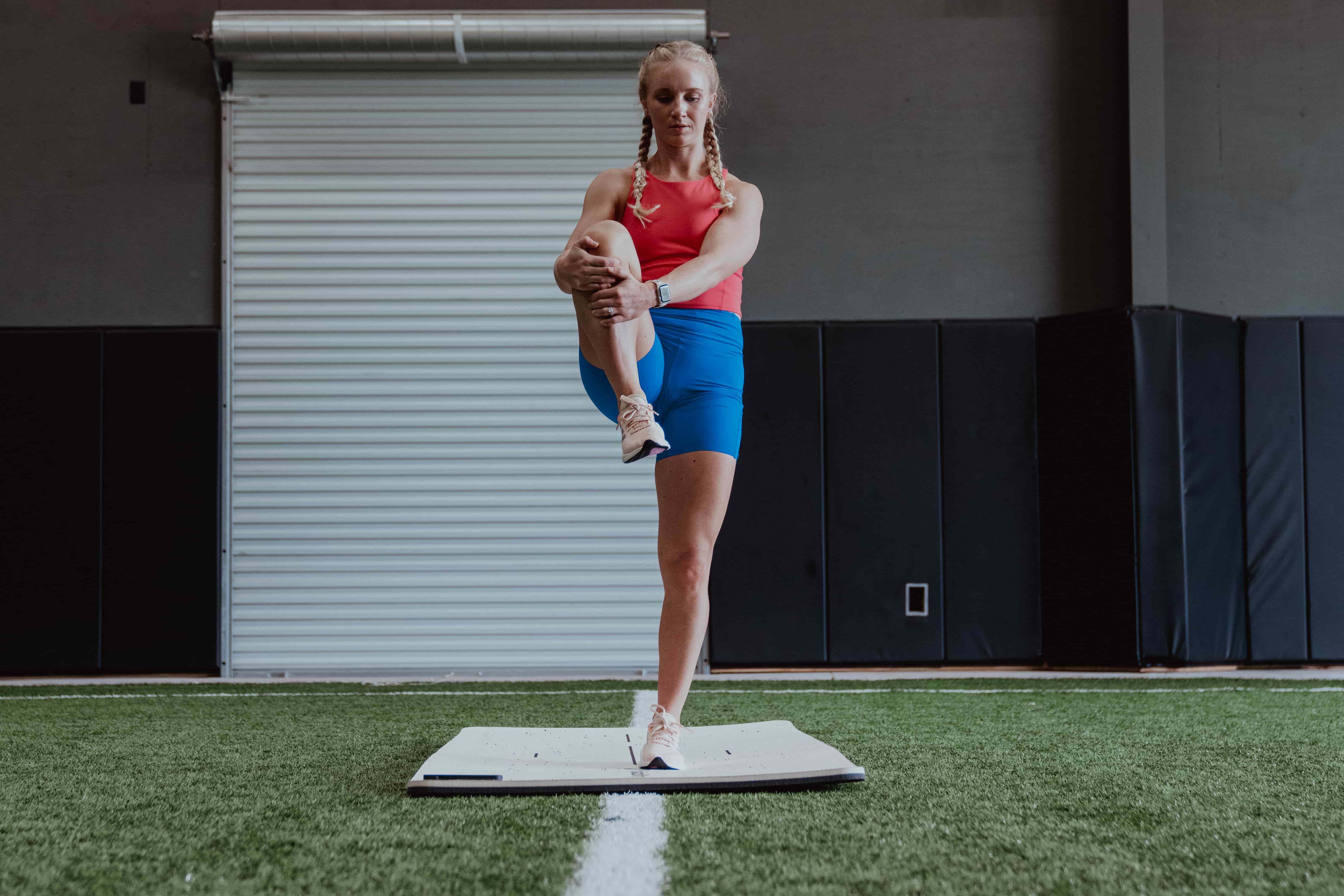 Person Stretching - Standing Quad Stretch