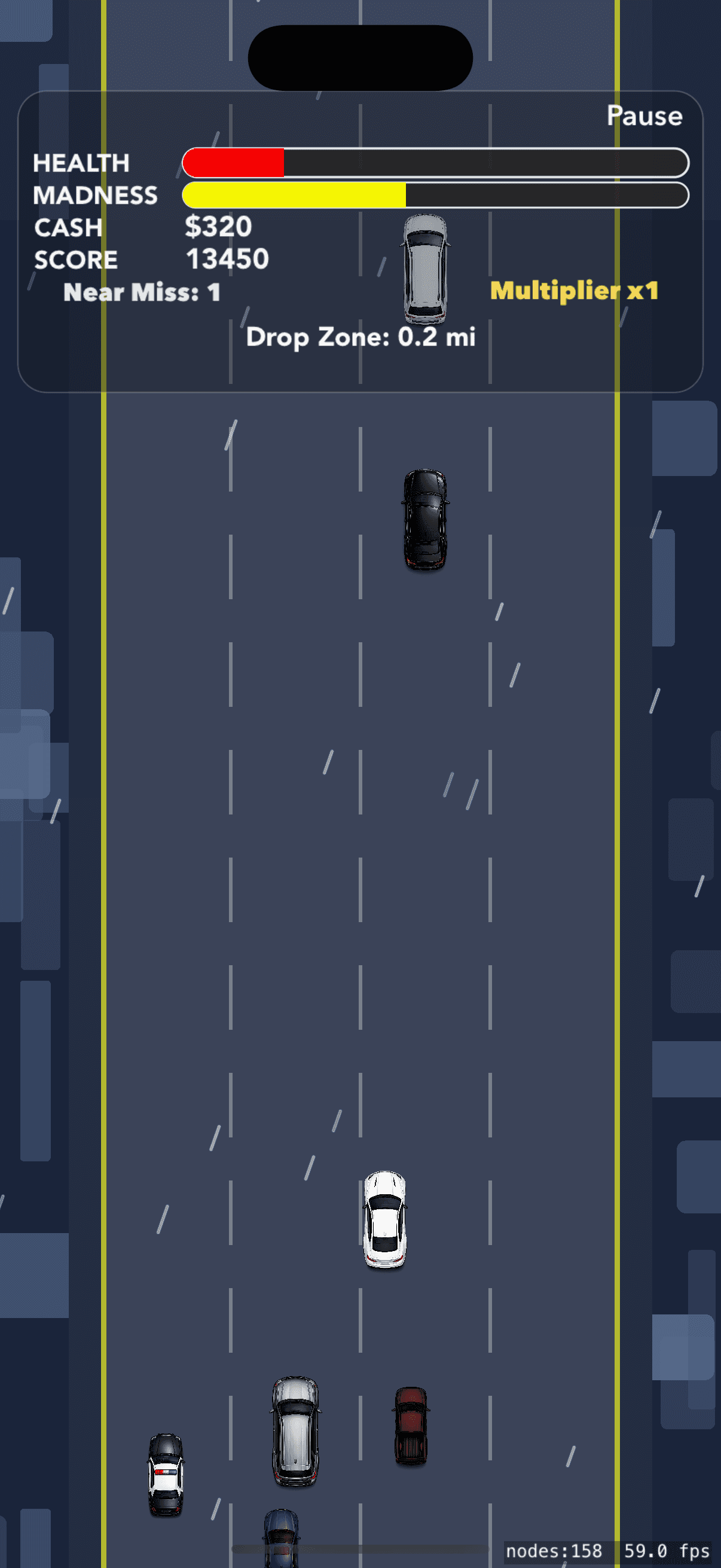 Mad Traffic Mayhem - HUD Revisions