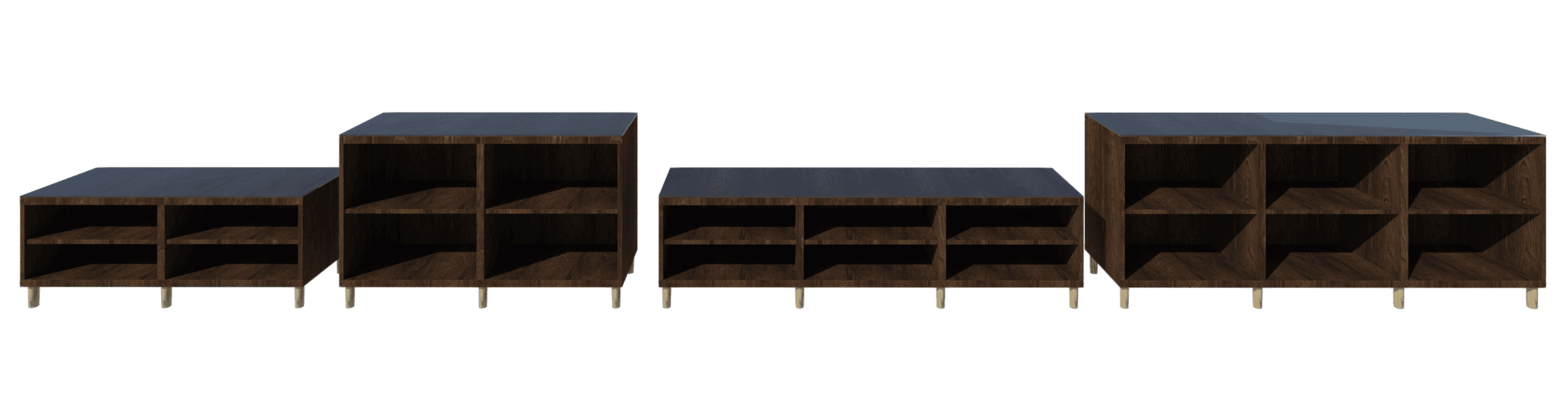 Four unit frame sizes.