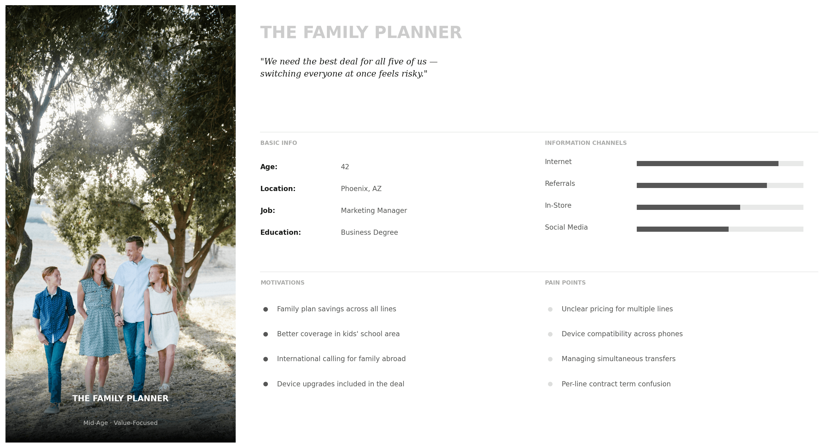 The Family Planner persona