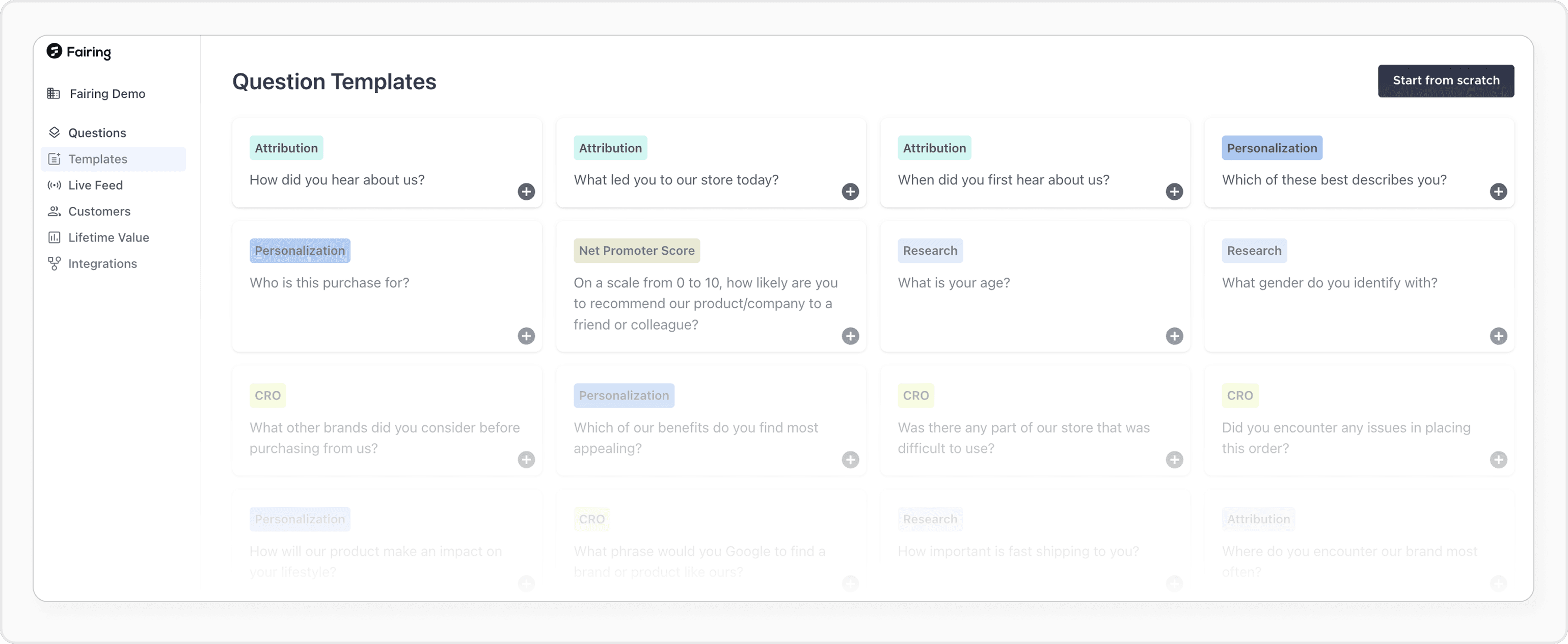 Example: Question Templates