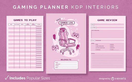 kdp planner template