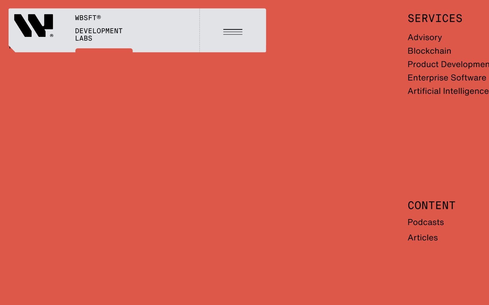 Webisoft footer section